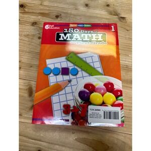 180 Days of Math for First Grade by Shell Education Practice 3 pk